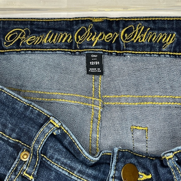 Gap Premium Super Skinny Jeans Size 12 - Picture 3 of 4